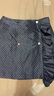 PORTS寶姿 商場同款新品女裝造型波點(diǎn)半身短裙SL8S004KFP023 丈青混色 S 4 曬單實(shí)拍圖