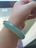 藍翠緣 玉手鐲翡翠手鐲a貨女士天然緬甸A貨糯冰種真玉手鐲子送禮佳品 圈口55-56【天然a貨證書(shū)+禮盒】 曬單實(shí)拍圖