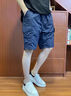 吉普（JEEP）美國(guó)正品工裝短褲夏季薄款男士外穿冰絲涼感速干運(yùn)動(dòng)休閑五分中褲 寶藍(lán)色 【官方正品】 XL 【適合145斤左右】 曬單實(shí)拍圖