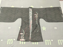 青羽 漢服魏晉風漢服全套男女款齊腰春秋季新款日常古裝 黑色全套(上衣+下裙+大袖衫) XL 曬單實拍圖