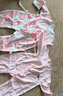 貝瑞加（Babyprints）寶寶連體衣2件裝嬰兒純棉哈衣四季柔軟內(nèi)衣護(hù)肚長(zhǎng)袖家居爬服 粉66 曬單實(shí)拍圖