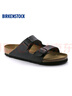 BIRKENSTOCK勃肯德國進口男女款經典舒適百搭輕便Arizona雙扣拖鞋 黑色窄版51793 37 曬單實拍圖