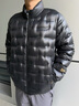 高梵黑金鵝絨服小黑金5.0小金磚輕薄短款2025年新款男士羽絨服 亮面 XL 曬單實(shí)拍圖