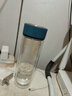 富光男女士雙層玻璃杯 高硼硅玻璃304茶隔水杯子 帶茶隔泡茶杯400ml 曬單實拍圖