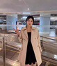 clotho Rennie品牌女裝風衣外套女2025春秋新款小個子時尚氣質(zhì)高級休閑百搭大衣 米色 M 曬單實拍圖