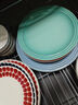 酷彩（Le Creuset）法國炻瓷彩色水果餐盤冷熱菜盤家用菜碟子餐具23cm圓形碟紅色 曬單實拍圖