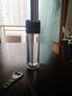 蘇泊爾（SUPOR）鋼化玻璃杯防摔打不碎的大號(hào)套裝防爆男女隨手保溫出差過(guò)濾泡茶 黑+杯套【速開(kāi)雙層加厚防 700ml 曬單實(shí)拍圖