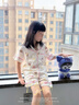 三件套兒童睡衣女夏季薄款短袖長褲2025新款公主風(fēng)女童夏款家居服 8704#開衫款【短袖+短褲+長褲】 140 【16碼】135-145CM 55-68斤 曬單實(shí)拍圖