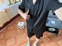 雪中飛冰絲睡衣男夏季2025新款涼感短袖套裝寬松大碼可外穿家居服套裝 曬單實(shí)拍圖