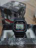 卡西歐（CASIO）G-SHOCK經(jīng)典系列街頭時尚小方塊防水運(yùn)動電子表男士學(xué)生表 GW-M5610U-1 小紅圈+太陽能+電波 曬單實(shí)拍圖