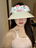 可愛kitty貓空頂防曬帽女夏季登山騎行遮陽帽戶外大帽檐太陽帽子 kt貓5玩偶防曬帽 曬單實拍圖
