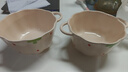 少女心草莓雙耳碗勺湯碗沙拉碗飯碗家用碗高顏值年輕人釉下彩餐具 草莓雙耳碗（1碗1勺） 曬單實拍圖