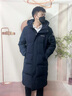 波司登反季羽絨服男女超長款過膝連帽90絨保暖面包服 曬單實拍圖