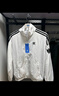 adidas情侶款復(fù)古風(fēng)梭織立領(lǐng)夾克外套男女阿迪達(dá)斯官方三葉草 亮白 XL 曬單實(shí)拍圖