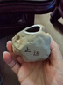 鵝笙記禪意茶桌陶瓷擺件茶寵仿石頭裝飾品茶臺(tái)辦公室桌面水培花器 止語(yǔ) 曬單實(shí)拍圖