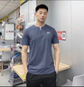 JEEP SPIRIT吉普T恤男夏季新款短袖男士V領(lǐng)純色上衣透氣短袖T恤男款假兩件 深灰色 L 曬單實(shí)拍圖