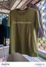 Calvin Klein Jeans夏季男士休閑通勤ck字母印花舒適微彈短袖T恤J321612 L9N-迷迭香綠 XL 曬單實(shí)拍圖