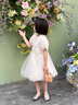 G.DUCKKIDS公主裙女童連衣裙新中式兒童裙子夏裝2025新款女孩旗袍生日禮服 米白色 130 （建議身高120cm 8-9歲）cm 曬單實(shí)拍圖