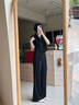 伊婭莎短袖西裝套裝女夏薄款時(shí)尚氣質(zhì)女神范休閑小個(gè)子短款西服外套工裝 黑色西裝+褲子 M 建議90-100斤 曬單實(shí)拍圖