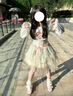閃動少女（SHANDONGSHAONV）jsk洛麗塔lolita仙氣公主連衣裙生日禮服蘿莉 綠色jsk+大拖尾【+飛機盒】 S (55斤到85斤) 曬單實拍圖