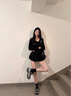 CAMILA KSENIA女鞋爆款老爹鞋女2025新款夏季百搭厚底休閑網(wǎng)面透氣運(yùn)動跑步鞋子 黑色 38 曬單實(shí)拍圖