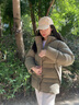 KOLON SPORT/可隆戶外羽絨服 防潑水防風(fēng)男女同款重量鵝絨夾克 LUDJ5WTT38-TA 灰褐 XS 160/84A 曬單實(shí)拍圖