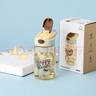 樂(lè)扣樂(lè)扣（LOCK&LOCK）手拎兒童吸管杯學(xué)生塑料水杯戶(hù)外便攜運(yùn)動(dòng)杯tritan材質(zhì) 黃色400ml 曬單實(shí)拍圖