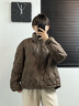 波司登（BOSIDENG）2025新款輕薄羽絨服女短款立領(lǐng)90絨寬松休閑保暖外套B250135304 砂礫棕|7B51 S 160/84A 體重約100-110斤 曬單實(shí)拍圖