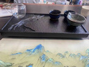 UOSO整版石茶盤(pán)休閑居家功夫茶盤(pán)排水濕泡臺茶石板簡(jiǎn)易雅致山水茶盤(pán) 功夫茶盤(pán) 擬山水天然石茶盤(pán)【40*20】小號茶盤(pán) 曬單實(shí)拍圖