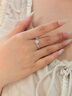 中國黃金China Gold鉆石戒指女六爪真鉆表白求婚鉆戒生日禮物送女友老婆結(jié)婚紀念日 守護一生鉆石戒指+證書禮盒 曬單實拍圖