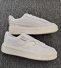 彪馬（PUMA）【厚底鞋】復古增高松糕鞋女運動休閑鞋PLATFORM397233 銀色-綠色-淡紫色-03 37 曬單實拍圖