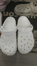 卡駱馳（crocs）經(jīng)典榴蓮Clog男女一腳蹬沙灘鞋 CR209563-100  39 （39-40）  曬單實(shí)拍圖