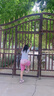 WVD國際品牌女童牛仔五分褲2024夏裝新款洋氣中大童短褲外穿 粉色漸變中褲 M 120c 曬單實拍圖