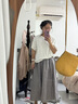 無印良品（MUJI）女式?jīng)龈蟹雷贤饩€蝙蝠袖T恤 短袖上衣打底衫女款涼感物語硬核防曬 白色 L (165/88A) 曬單實拍圖