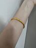 紀梵蒂 GEFIODEY繁花似錦18k包金色手鐲女實(shí)心黃金色鐲子送媽媽女友:老婆情人節 60內徑(95-115斤) 16.8g 曬單實(shí)拍圖