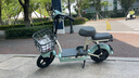 愛瑪電動自行車歡樂豆48V12Ah鉛酸電池續(xù)航40km新國標迷你踏板 源彩塔塔綠 曬單實拍圖