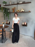 亞麻闊腿褲女夏季新款2025年小個(gè)子寬松天絲休閑褲慵懶薄款山本褲 黑色 【常規(guī)款】 M 【推薦101-115斤】 曬單實(shí)拍圖