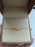 CRD克徠帝黃金戒指麥穗戒指穗穗平安足金999金戒指七夕禮物 1.7g 曬單實(shí)拍圖