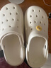 魔杏手術(shù)室防滑洞洞鞋女士夏季新款沙灘鞋厚底醫用護士情侶涼拖鞋男款 白色【奶酪面包】 40-41 適合39-40 曬單實(shí)拍圖