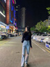 純色簡(jiǎn)約半高領(lǐng)長(zhǎng)袖t恤女秋冬季內(nèi)搭上衣修身百搭打底衫 炫本色薄款長(zhǎng)袖半高領(lǐng) 黑色 2XL 曬單實(shí)拍圖