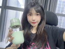 西多米一鍵開(kāi)蓋玻璃杯水杯女士茶水分離杯便攜高顏值學(xué)生耐高溫泡茶杯 曬單實(shí)拍圖