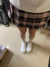 皓娥 JK制服格裙含領(lǐng)結短裙春夏日系學(xué)院風(fēng)百搭半身裙黑粉色甜酷學(xué)生 【粉格裙+粉長(cháng)柄領(lǐng)結+禮盒】 M 推薦:90-100斤 曬單實(shí)拍圖