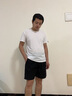 霧卡 【三件裝】短袖t恤男純色棉寬松夏季士半袖潮流衣服情侶裝 卡其+深灰+黑色 XL 建議135-150斤 曬單實拍圖