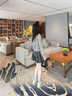 Pale memory厚底板鞋女松糕坡跟女鞋2025夏季新款透氣百搭運(yùn)動(dòng)休閑鞋 杏色 39 曬單實(shí)拍圖