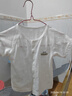宜爽兒新生嬰兒短袖上衣男童女童寶寶夏裝半袖開(kāi)衫夏季薄款兒童衣服套裝 白色 80 曬單實(shí)拍圖