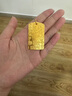 福瑞雅黃金吉言鏨刻實(shí)心吊墜9999足金包足銀祥云平安本命年方牌掛墜送禮 吉言方牌吊墜【黑繩】 大號-包金3克總重約40克 曬單實(shí)拍圖