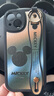 【迪士尼授權(quán)】蘋果13手機殼ProMax新款腕帶卡通米奇殼iPhone13mini全包防摔背帶掛繩 蘋果13【炫酷黑-碧綠米奇】腕帶掛繩 曬單實拍圖