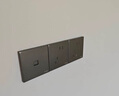 施耐德電氣 開(kāi)關(guān)插座面板 86型暗裝家用墻壁電源插座面板 珍鉑PC煙云灰色 三開(kāi)雙控 開(kāi)關(guān) 曬單實(shí)拍圖