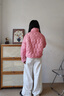 波司登（BOSIDENG）2025新款輕薄羽絨服女短款90絨立領(lǐng)菱格寬松時(shí)尚外套B250135326 子黛粉|1738 XS 155/80A 體重約110以?xún)?曬單實(shí)拍圖