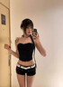途尊星星多孔美式寬腰帶女男2025新款牛仔褲帶設(shè)計(jì)感小眾y2k皮帶白色 白色 曬單實(shí)拍圖